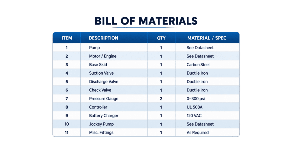 bill of materials